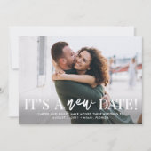 新しい日付編集可能な色日付カードを変更する サンキューカード (正面)