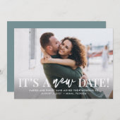 新しい日付編集可能な色日付カードを変更する サンキューカード (正面/裏面)