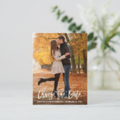 [新しい日付]日付ブラシスクリプモダントを変更する ポストカード (スタンド正面)