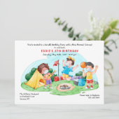 新しい日常の屋外バースデーパーティー 招待状 (スタンド正面)