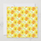 新しい日救付の黄色の結婚マリゴールド セーブザデート (裏面)