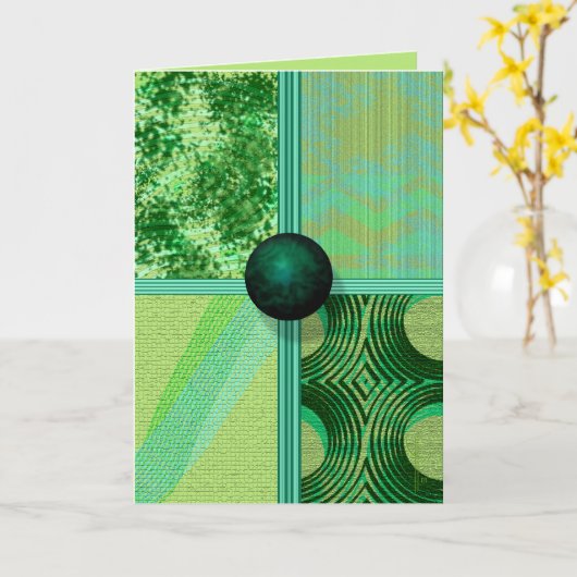 新しい日 カード (黄色い花)