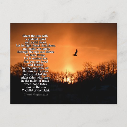 新しい日 ポストカード (正面)