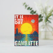 新しい日 – 保行く！ ポストカード (スタンド正面)