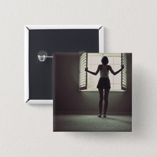 新しい日 缶バッジ (正面&裏面)