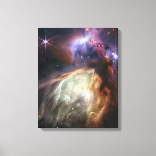 新しい星形成 | Rho Ophiuchi | JWST キャンバスプリント (正面)