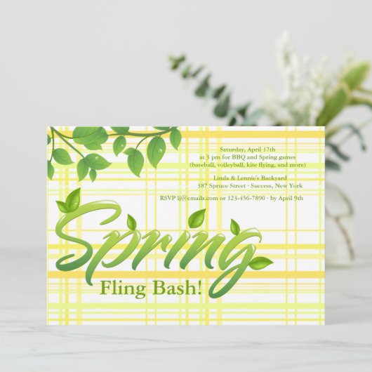 新しい春招待状 招待状 (スタンド正面)