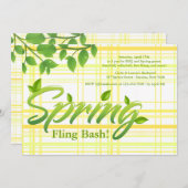 新しい春招待状 招待状 (正面/裏面)