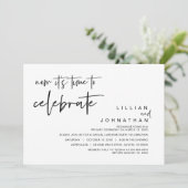 新しい時代の幕開けを祝おう、結婚式の秘密の誓い 招待状 (スタンド正面)