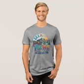新しい景色を求めて Tシャツ – 冒険にインスピレーションを与えて (正面全面)