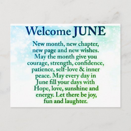 新しい月のはがき ポストカード (正面)