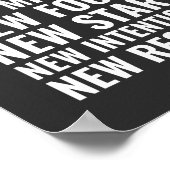 新しい月の最初やる気を起こさせる ポスター (角)