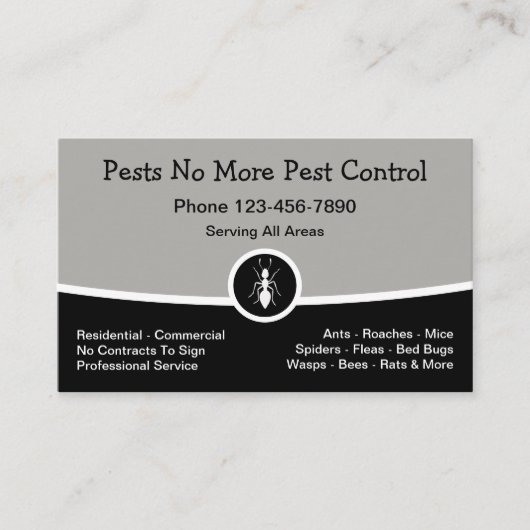 新しい有害生物防除駆除 名刺 (正面)