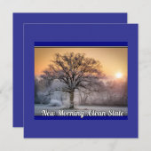 新しい朝…クリーン石板 招待状 (正面/裏面)