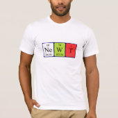 新しい期別テーブル名のシャツ Tシャツ (正面)