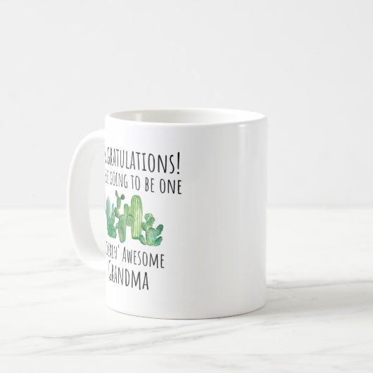 新しい未来のおばあちゃん祖母が発表 コーヒーマグカップ (正面左)