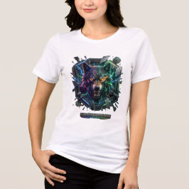 新しい未来的ロボットプレデター トライブレンドＴシャツ