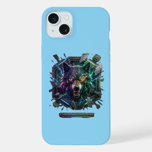 新しい未来的ロボットプレデター iPhoneケース (裏面)