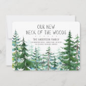 新しい松の木々の首が動く 招待状 (正面)