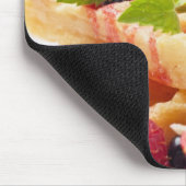 新しい果実フルーツが付いているワッフルのケーキ マウスパッド (コーナー)