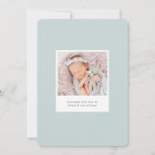 新しい枝 |フォト誕生 案内状 (裏面)