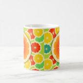 新しい柑橘類のデザイン、かわいいカラフル コーヒーマグカップ (中央)