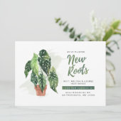 新しい根の植物が新しい住所を移動 案内状 (スタンド正面)