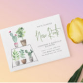 新しい根の植物を植えて移動 案内状