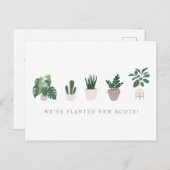 新しい根を動かす発表を植え付け ポストカード (正面/裏面)