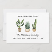 新しい根を植えた私たちの家族が動いた 案内状 (正面)