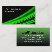 新しい概念、ネットワーキング・コンサルタント 名刺 (正面/裏面)