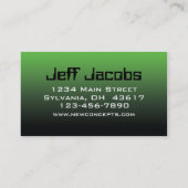 新しい概念、ネットワーキング・コンサルタント 名刺 (裏面)