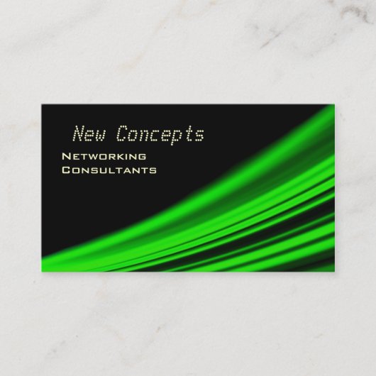 新しい概念、ネットワーキング・コンサルタント 名刺 (正面)