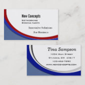 新しい概念、ITコンサルタント 名刺 (正面/裏面)