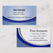 新しい概念、ITコンサルタント 名刺 (正面/裏面)