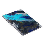 「新しい次元へ」アクリル流し込みデザイン ノートブック (右側)