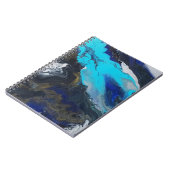 「新しい次元へ」アクリル流し込みデザイン ノートブック (左側)