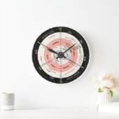 新しい正しいマップ、フラットサーフェス静止地球… ラージ壁時計 (ホーム)