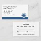 新しい歯科医のオフィスそれら 名刺 (正面/裏面)