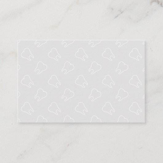 新しい歯科医アポイントメント名刺デザイン 名刺 (裏面)