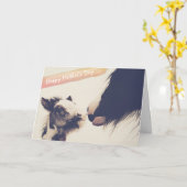 新しい母かわいい馬とマーレホース母の日 カード (黄色い花)