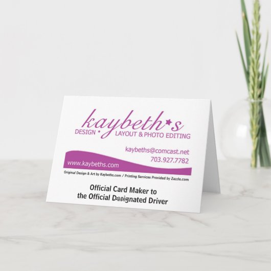 新しい母か妊婦 カード (裏面)