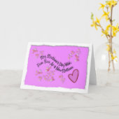 新しい母としてあなたのための私の母の日の願い カード (黄色い花)