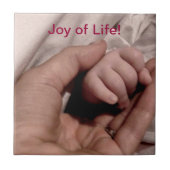 新しい母とベビーの人生の喜び タイル (正面)