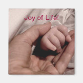 新しい母とベビー- Joy of Life マグネット (正面)
