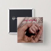 新しい母とベビー- Joy of Life 缶バッジ (正面&裏面)