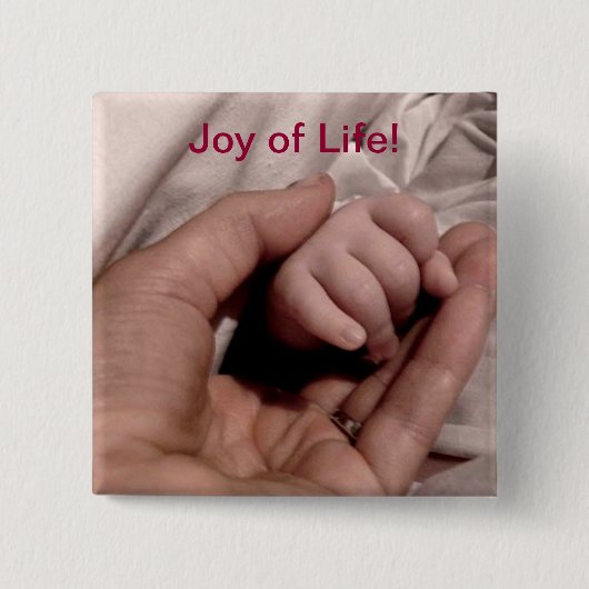 新しい母とベビー- Joy of Life 缶バッジ (正面)