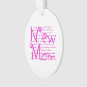 新しい母に愛情のこもった言葉 オーナメント (正面)
