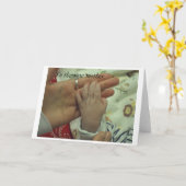 新しい母に カード (黄色い花)