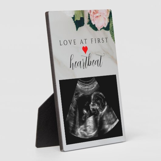 新しい母のギフト妊娠ベビーシャワー超音波 フォトプラーク (側面)